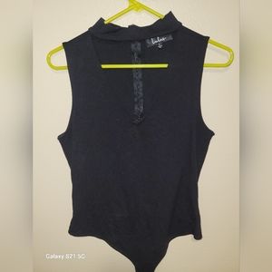 Lulus Black Bodysuit / L